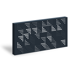 3D_Designový plotový panel Hliník s perforací GRAF 009 Bubliny – 1900×900 mm